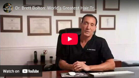 Real hair transplant patient video testimonial preview